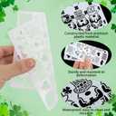 22 Pcs Shamrocks Cookie Stencils for Royal Icing, St Patricks Day Clover & Irish Gnome Templates, Reusable PET Baking Stencils in Assorted Sizes for Cookies, Desserts & Crafts
