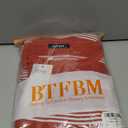BTFBM Fall Sweaters for Women 2025 Casual Long Sleeve Sweater Striped Loose Fit Pullover Tops,Orange, XXL