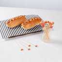 Restaurantware-6 Inch Wooden Hot Dog Skewers, 100 Disposable Sandwich Picks - Built-In Hot Dog Cartoon, Sustainable, Bamboo Decorative Food Picks, For Parties Or Picnics