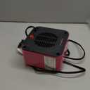 Amazon Basics Ceramic Space Heater, Mini Heater for Office Desk, Portable Tent Heater (Indoor Use), 500 W, With Tip-Over Protection, Lightweight (1.4 LBS), Pink, 5.9 x 3.2 x 6 inches