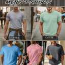 Neer 5 Pack Men's Big and Tall Pocket T-Shirt Crew Neck Short Sleeve Shirt Slim Fit Lightweight Top Casual Basic Tee (Gray, XL)