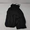 Floerns Women's Summer Jumpsuit Spaghetti Strap One Piece Outfit Wide Leg Baggy Pants Romper (Black Tall, Small)