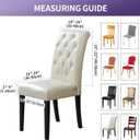 Joccun Chair Covers for Dining Room Set of 6,Dining Chair Slipcovers Stretch Dining Room Chair Covers Seat Protector,Washable Parsons Chair Cover for Home,Hotel,Banquet(Gold,6 Pack)