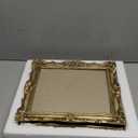 eletecpro 8x10 Vintage Picture Frame Set of 2 with Real Glass Cover, Ornate Antique Photo Frame, Display 8x10 Picture for Tabletop or Wall Hanging, Gold Home Decor for Gallery Art