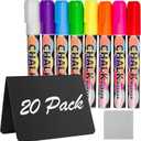 Mini Chalkboard Signs for Food, 20Pcs Food Labels for Party Buffet Food Signs, Reusable and Reserved Table Sign, Catering Supplies Buffet Display Food Tags Place Cards, with 8Pcs Chalk Markers
