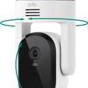 Arlo Essential Pan Tilt Security Camera 2K - Wired Plug-in Power Outdoor Camera, Person Recognition, Package Detection, Animated Preview, 1-Month Trial of Secure Plan, Auto Motion Tracking, 1 Cam