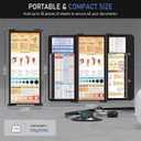 Nursing Clipboard Foldable, Foldable Clip Board w/Nursing Edition Cheat Charts, 3 Layers Aluminum, Nurse Clipboards w/Low Profile Clip & Pen Clip Pocket for Students, Nurses and Doctors, Black