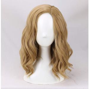 Women's Medium length Light Blonde Curly Cosplay Wig for Move (Medium (Pack of 1)