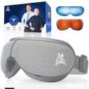 BOB AND BRAD Eye Massager with Heat and Cooling, EyeOasis 2 Eye Massager for Migraines FSA Eligible/HSA Eligible, Heated Face Massager for Dry Eye Migraine Relief, Warm Compress for Stress Relief, Gray