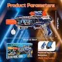 Spray Light Up Toy Gun with Sound Effects & Rotating Slide Display, Kids Toy Guns for Boys 3 4 5 6 7 Year Old for Indoor & Outdoor Play, Toddler Boy Toys Gifts for Birthday Halloween Christmas