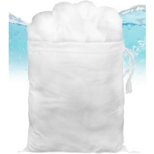 Pawfly Filter Floss for Fish Tank, Aquarium Filter Media, Aquarium Filter Floss, Polyester Filter Cotton for Freshwater & Saltwater, White Fiber Sponge for Filtration, 8.8 Ounces