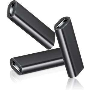 Basesailor USB C Female to Female Adapter 3-Pack,USBC 3.1 10Gbps 100W PD Coupler for Connecting Two Type C Cable,Thunderbolt 3 Compatible Extension Connector for USB-C Devi,iPhone 16