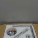 Black and Gold Chandelier 6-Light, Dining Room Light Fixture Geometric Metal Modern Chandelier Lighting for Kitchen Island Living Room Entryway, 20 Inch Pendant Lighting Hanging Ceiling Lamp