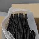 Woven Wicker Storage Baskets 4-Pack, 11x11 Handwoven Paper Rope Organizer Bins, Foldable Cube Storage Cubes with Built-in Handles for Shelves and Closet Organization(Classic Black)