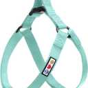 Pawtitas Step-in Dog Harness Solid Color Vest for Training & Walking, Puppy & Extra Small Dog Teal (Teal Powder Blue), XS
