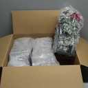 ROCEEI 3 Set Christmas Decorative Lantern Porch Decorations with LED Flickering Flameless Candle 14 Inch Vintage Hanging Lantern Xmas Centerpieces for Tables Indoor Outdoor Decor (Vintage Style)