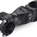 Adjustable Bike Stem 28.6 * 31.8 60 Degree 85/100/120mm Bicycle Stem Riser for HandlebarBlack Aluminum Alloy