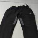 ZENWILL Mens Tapered Workout Running Pants,Gym Jogger Training Sweatpants Slim Fit with Zip Pockets M