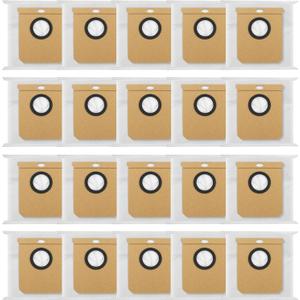 20 Pack Vacuum Dust Bags for Eufy L50 L60 Robot Vacuums Cleaner Self-Emptying Dock, Replacement Dust Bags with Self-Empty Station