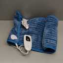 Deepsoon Heating Pad,Electric Heating Pads for Back,Neck,Abdomen,Moist Heating Pad for Shoulder,Knee,Arms,Legs,Dry/Moist Heat & Auto Shut Off,Christmas Gifts for Men and Women,Blue,24x12 Inch