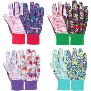 Garden Gloves for Women, Floral Gardening Gloves Ladies Soft Breathable Yard Work Glove Light Working Gloves, M