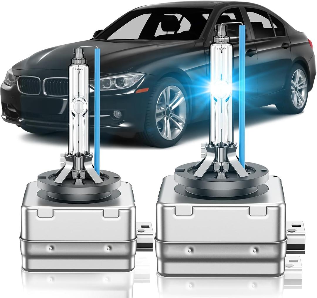 Fit for BMW 2007-2016 320i 328i 335i Xdrive GT E90 E92 E93 2014-2016 428i 435i 2017-2019 430i 440i D1S HID Xenon Headlight Bulbs, 750li 760li High Low Beam Bulb, 8000K White Blue, Pack of 2