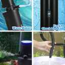 COOSPIDER Aquarium Filter U-Very Suitable for 10-45 Gallon Tank, 158GPH Small Fish Tank Filters for Green Control, Powerful Internal Submersible Pump for Turtle Tank, Air Supply & Oxygen Enhancement