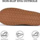 Slippers for Women Platform House Slippers Indoor and Outdoor Cozy Memory Foam Anti Slip Mini Boots (8, Chestnut)