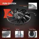A-Premium Electronic Radiator Cooling Fan Clutch Compatible with Land Rover Range Rover 2010-2016, Range Rover Sport 2017-2020, Discovery Sport 2017-2018, Discovery 2017-2020, LR4 2014-2016