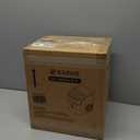 Kismile Nugget Ice Makers Countertop,Portable Ice Machine with Crushed Ice, 35lbs/Day,Self-Cleaning,One-Click Operation for Home Use(Silver)