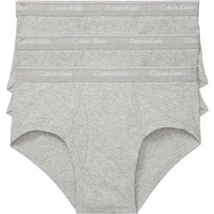 Calvin Klein Men's Cotton Classics 3-Pack Brief (X-Large, 3 Grey Heather)