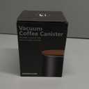 Vacuum Coffee Canister, Stainless Steel Airtight Canister for 16oz Coffee Beans, Coffee Bean Storage, 46 fl.oz