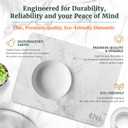 3 x Stone Drying Mat for Kitchen Counter - Replaces Kitchen Towel, Premium Diatomaceous Earth, Ultra Absorbent, Quick Drying Stone Mat, Elegant Marble Design, Non-Slip, 15.8" x 11.8", JEWEL