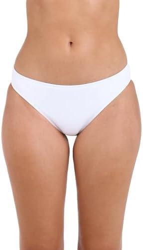 La Blanca Bikini Bottoms for Women Island Goddess Solid Hipster Swimsuit Bottom Size 8