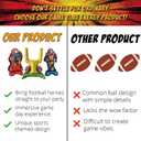 4 x Football Party Balloon Set  Includes Goal Post & 2 Football Player Balloons, Perfect for Birthday, Tailgate & Game Day Celebrations