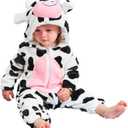 QZERPLAY Unisex Children Cow Halloween Costumes Cartoon Outfit Romper Size 120