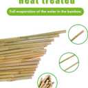 Natural Bamboo Plant Stake（Approx 5FT 50Pcs） Sturdy Bamboo Poles, Durable Plant Bamboo Stake, Garden Climbing Plant Bracket.