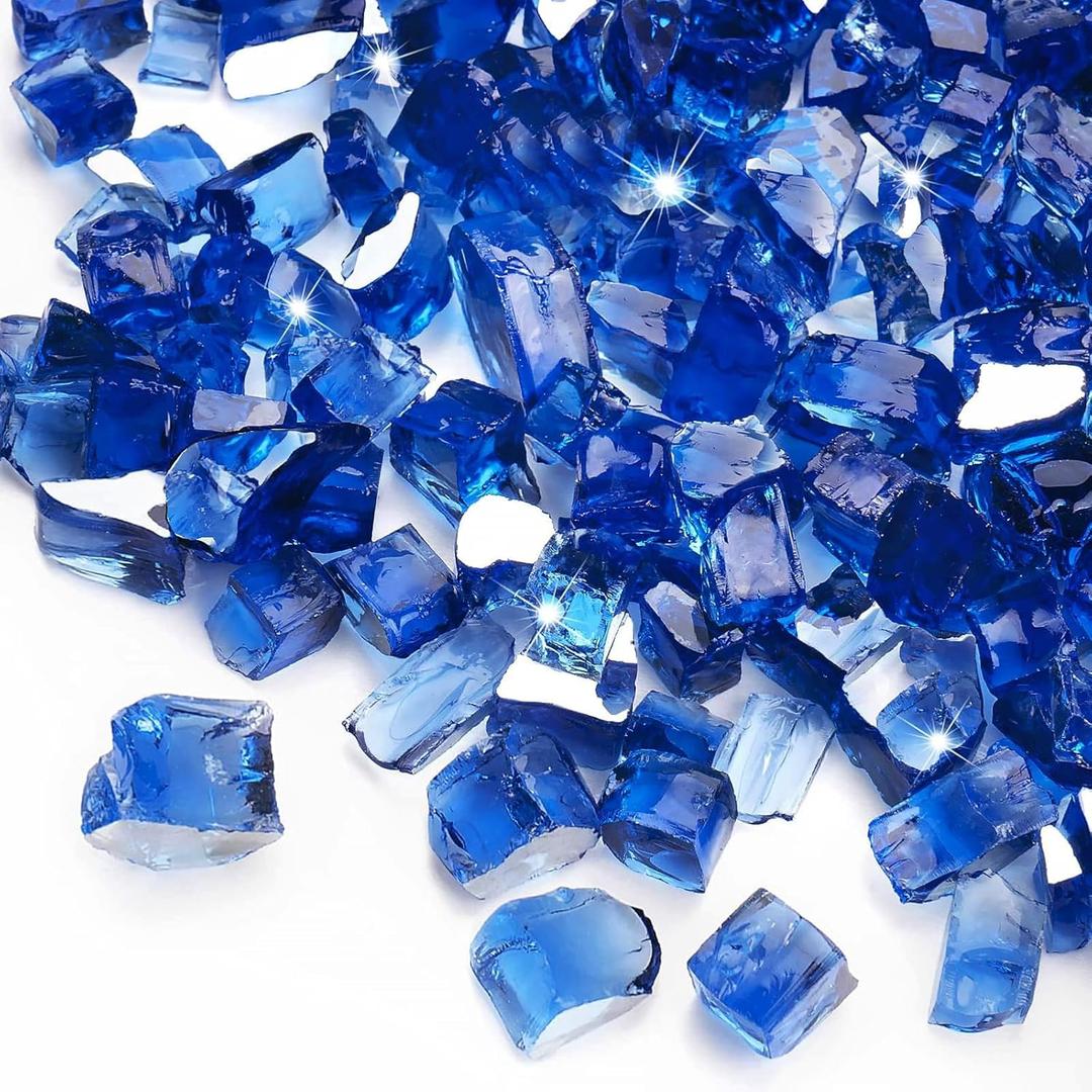 35 lbs Fire Glass for Propane Fire Pit, 1/2 Inch Fire Pit Glass Rocks for Gas Fireplace, Reflective Glass Rocks for Fire Pit Table, Cobalt Blue 35 lbs Fire Glass for Propane Fire Pit, 1/2 Inch Fire Pit Glass Rocks for Gas Fireplace, Reflective Glass Rocks for Fire Pit Table, Cobalt Blue