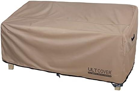 ULTCOVER Waterproof Outdoor Deep Seat Sofa Bench Cover 90W x 40D x 35H inch Patio Furniture Couch Cover 2Pack