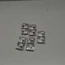 15mm x 30mm Oval Closet Rod End Supports (Single Hole) with Rear Facing 6.5mm Pins (Pack of 40) (Chome 40 pcs)