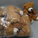 Teddy Bears Bulk 12 Packs Teddy Bear Stuffed Animal Plush Toys Gift for Kid Girlfriend, 13.5 Inches Dark Brown Stuffed Bears for Christmas Valentine's Day Birthday Wedding Party