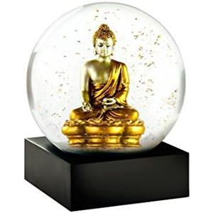 CoolSnowGlobes Gold Buddha Cool Snow Globe