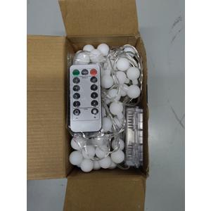 Battery Operated LED Globe String Lights, 2-Pack Total 52FT 120LEDs - Each 26FT 60LEDs 8 Mode Waterproof Christmas Fairy String Lights with Remote for Home Bedroom Garden Wedding Party Decoration