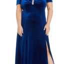 Velvet Plus Size Dress Long Formal R&M Richards 3227W