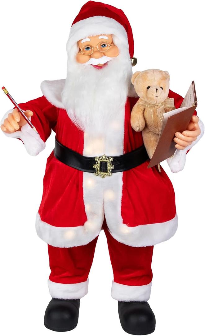 Northlight Lighted and Animated Musical Santa Claus Christmas Decoration - 32"