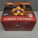 Joiedomi 6 FT Thanksgiving Inflatable Turkey Decorations, LED Light Up Turkey with Pilgrim Hat, Blow Up Decor for Thanksgiving Outdoor Decorations, Halloween Inflatable for Yard Garden