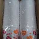 Meanplan 24 Pcs Valentine Plastic Cups, Reusable 16oz Heart Tumblers Galentines Day Cups for Kids Adults, Red Pink Valentine's Day Party Supplies for Anniversary Decoration