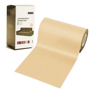 Leather Repair Patch Tape Kit Beige Tan 3 x 60 inch Self Adhesive Leather Repair Tape for Furniture, Car Seats, Couch, Sofa, Office Chair, Vinyl Repair Kit