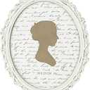 Sunlit Vintage Picture Frame 8x10 Inch, Oval Antique Photo Frames with Glass Front, Luxury Photo Display, Tabletop Wall Hanging, Gift Ideas, White