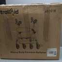 Upright Walkers for Seniors, 450 lb Heavy Duty Stand Up Rollator Walker with Adjustable Soft Sponge Armsupport & Seat, Tall Standing Folding Rolling Walker with 8'' Wheel, Grey